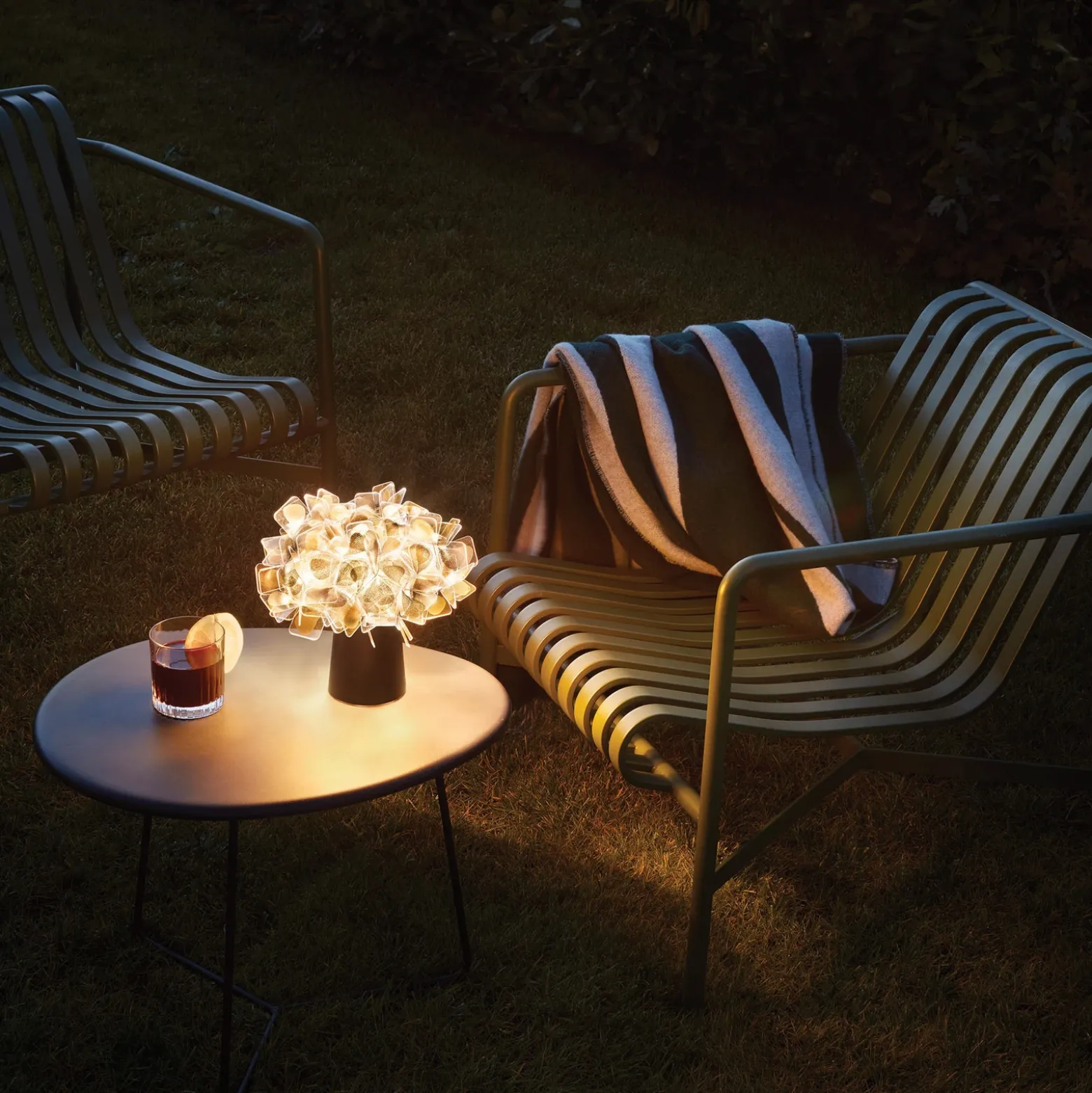 lámpara de mesa LED recargable Slamp Clizia Mama Non Mama Oro/Negro