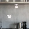 Lámpara de mesa LED recargable Maxima, blanca, altura 41 cm, plástico