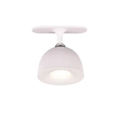 Lámpara de mesa LED recargable Maxima, blanca, altura 41 cm, plástico