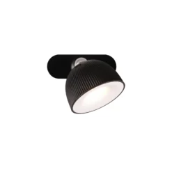 Lámpara de mesa LED recargable Maxima, negra, altura 41 cm, plástico