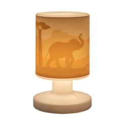 Lámpara de mesa LED recargable Scandi Savanne, naranja, 21, cm
