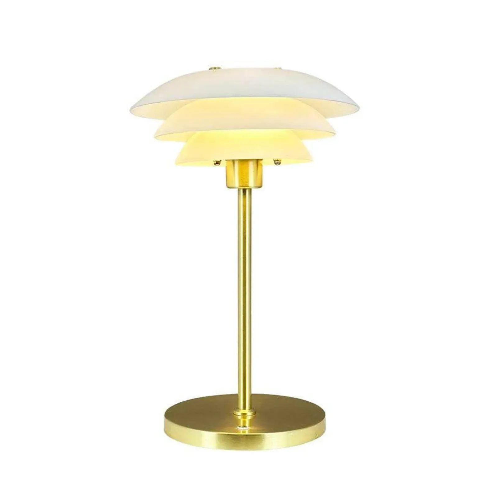 Lámpara de mesa LED recargable DL20 de Dyberg Larsen, altura 30 cm, cristal