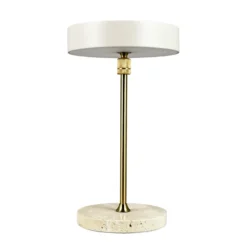 Lámpara de mesa LED recargable Dyberg Larsen «Moonlight», color beige