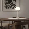 Lámpara de mesa LED recargable Pina beige Altura 27,8cm Metal/cristal