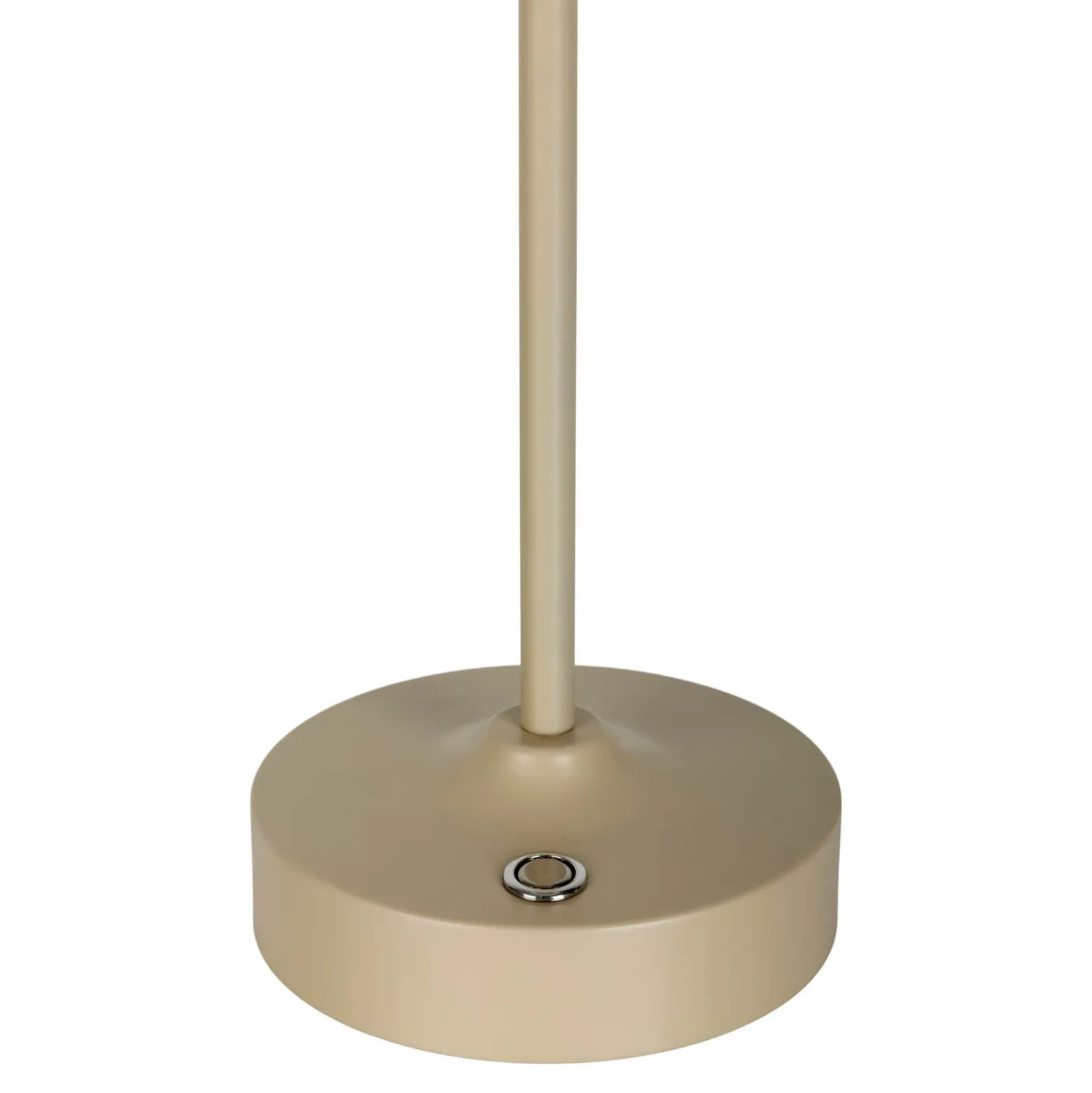 Lámpara de mesa LED recargable Pina beige Altura 27,8cm Metal/cristal