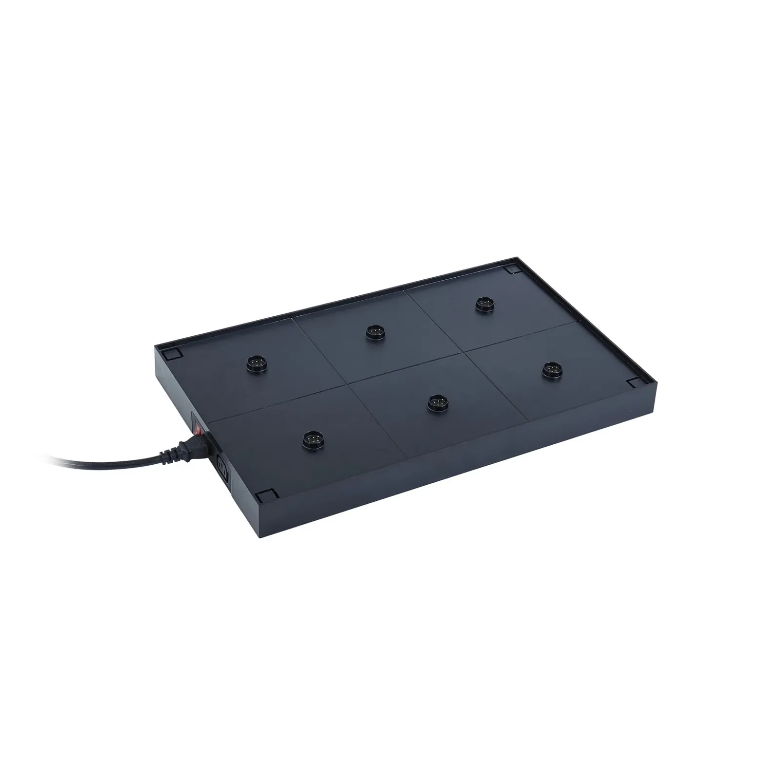 Lámpara de mesa LED recargable Quill, beige, 6 unidades, estación de carga