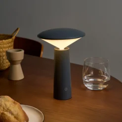 Lámpara de mesa LED recargable Pauleen ADORABLE SPARK, gris, 21 cm, IP44
