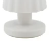 Lámpara de mesa LED recargable Jovem de Lindby, blanca, plástico, RGB