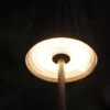 Lámpara de mesa LED recargable Lindby Esali, negra, metal, IP65