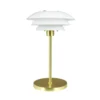 Lámpara de mesa LED recargable DL20 de Dyberg Larsen, altura 30 cm, cristal