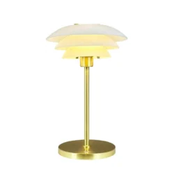 Lámpara de mesa LED recargable DL20 de Dyberg Larsen, altura 30 cm, cristal