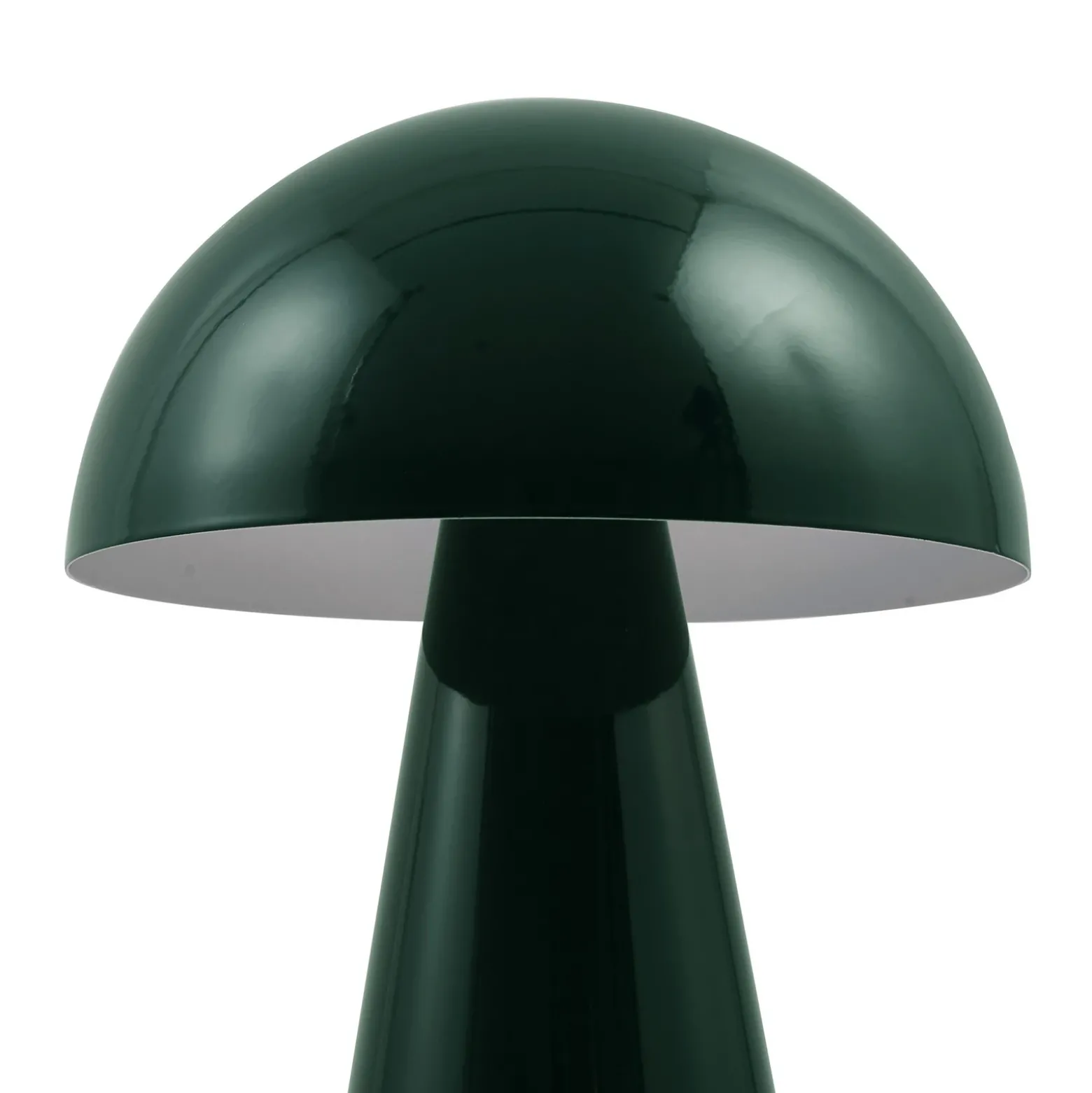 Lámpara de mesa LED recargable Lindby Nevijo, verde, Ø 20 cm, USB, atenuador de