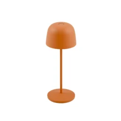 Lámpara de mesa LED recargable Arietty de Lindby, naranja, atenuable, IP65