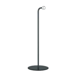 Lámpara de mesa LED recargable Maxi, negra, metal, atenuable, 36 cm