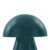 Lámpara de mesa LED recargable Lindby Nevijo, color petróleo, Ø 18 cm, USB,