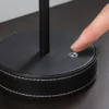 Lámpara de mesa LED recargable Paulmann Pellini, negra, luz hacia abajo, CCT