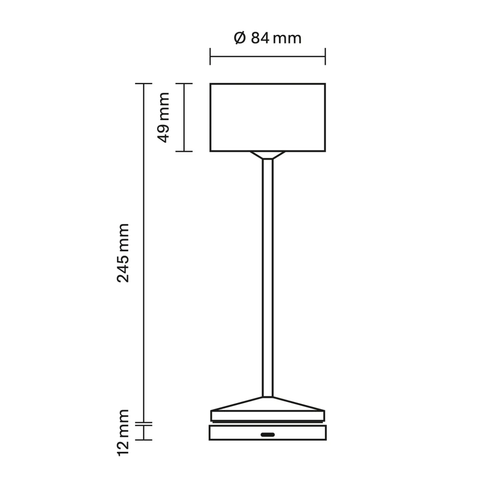 Lámpara de mesa LED recargable Veluna, verde, altura 25 cm, IP44, atenuable, CCT