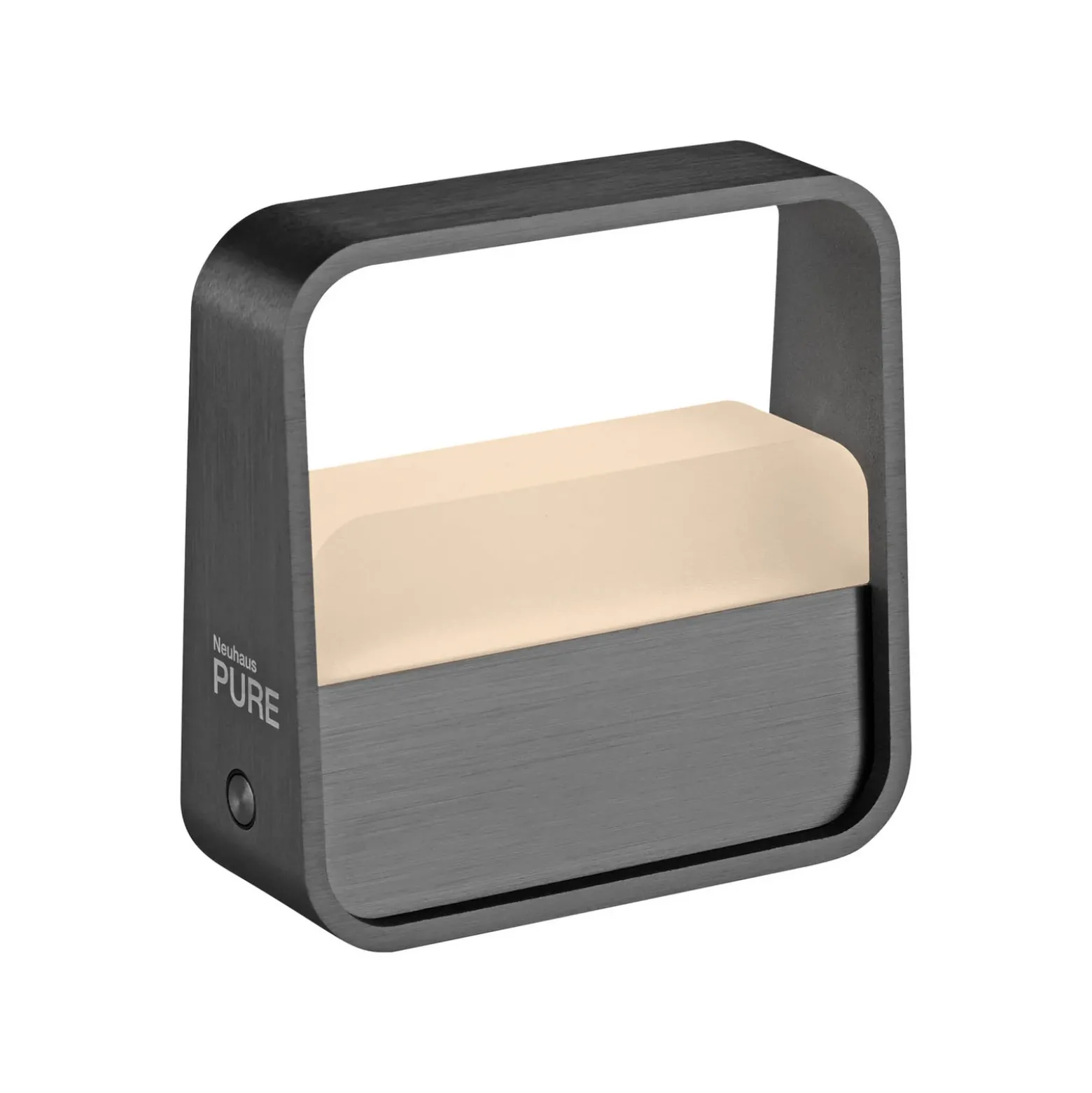 lámpara de mesa LED recargable PURE Go, gris, aluminio