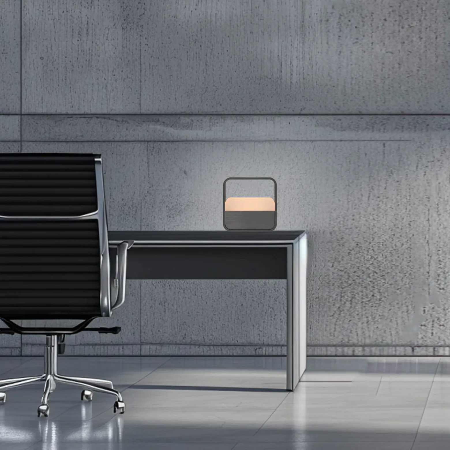 lámpara de mesa LED recargable PURE Go, gris, aluminio
