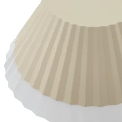 Lámpara de mesa LED recargable Ilvi de Lindby, beige, aluminio, Ø 17,5 cm