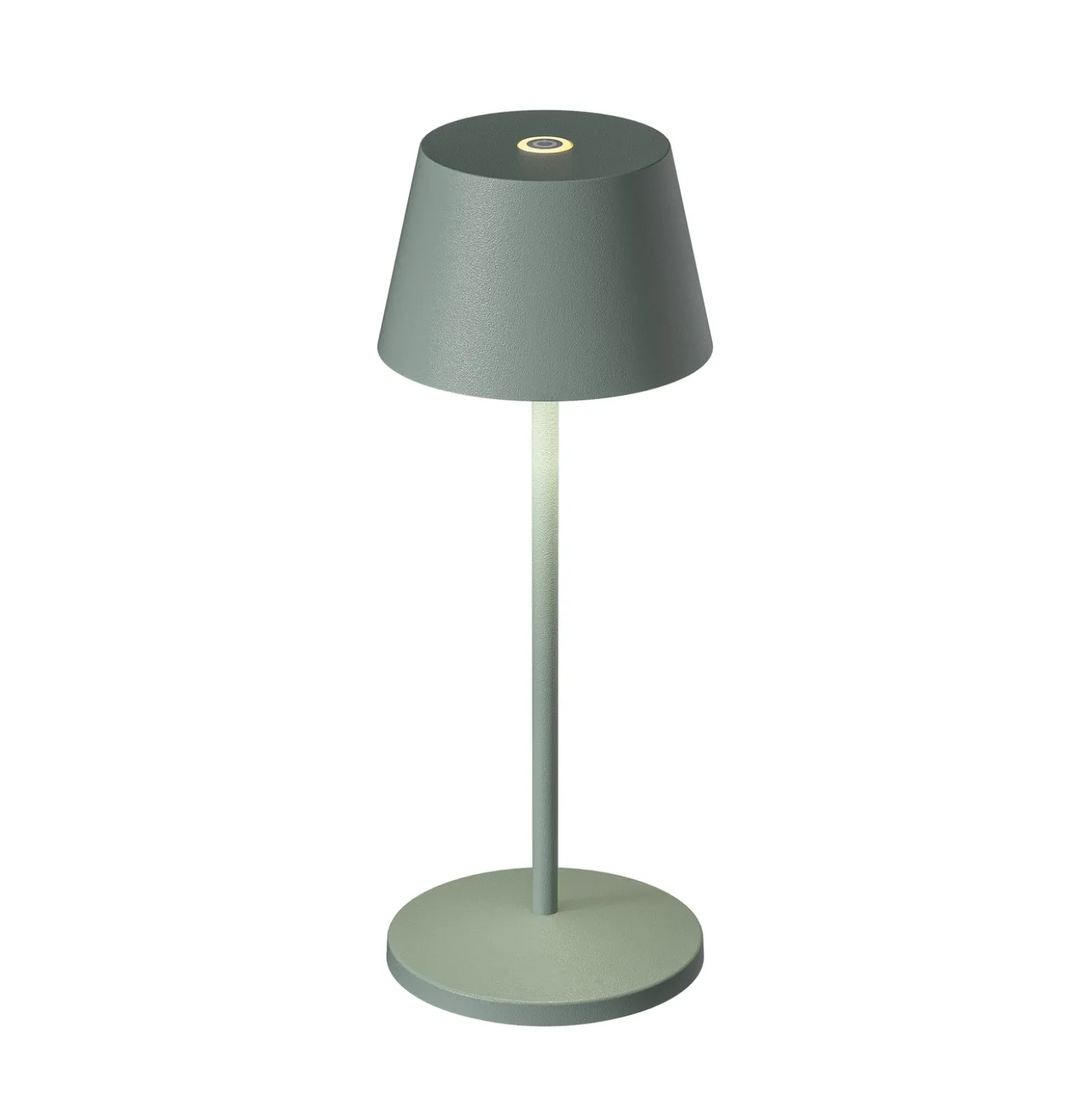 Lámpara de mesa LED recargable LOOM DESIGN Modi Micro, IP65, verde