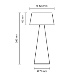 Lámpara de mesa LED recargable Solino, verde, solar/USB, 26 cm, IP44