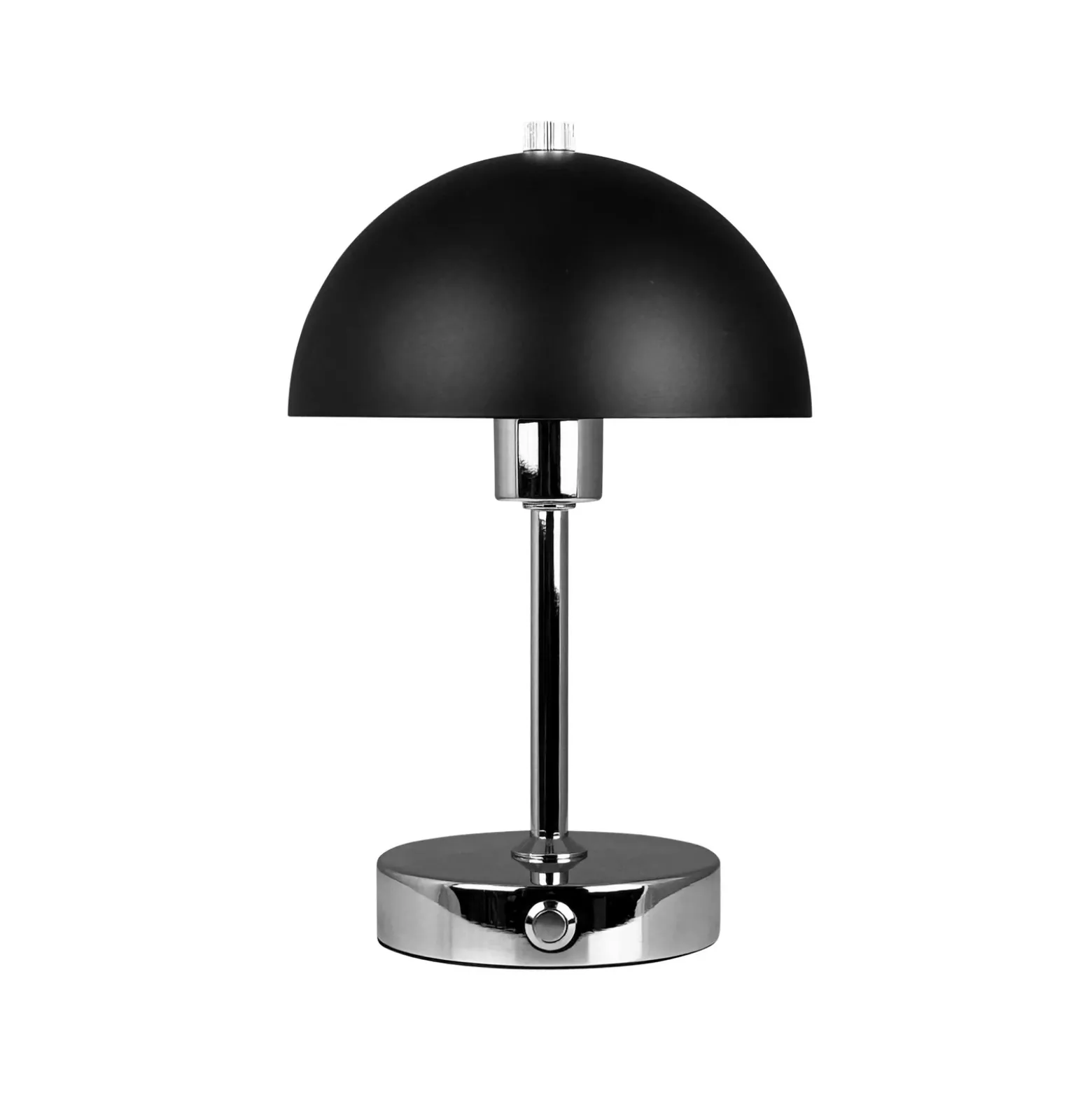 Lámpara de mesa LED recargable Malmö de Dyberg Larsen, altura 23 cm, metal