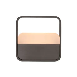 lámpara de mesa LED recargable PURE Go, marrón metalizado oscuro, aluminio
