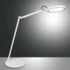 Lámpara de mesa LED Regina con atenuador, blanco