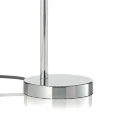 Lámpara de mesa LED Rennes, color cromo, altura 40 cm