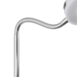 Lámpara de mesa LED Rennes, color cromo, altura 40 cm