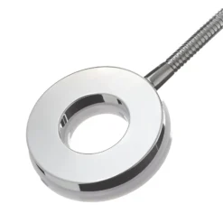 Lámpara de mesa LED Rennes, color cromo, altura 40 cm