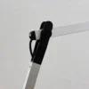 Lámpara de mesa LED Rilana con atenuador, plateada