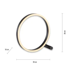 Lámpara de mesa LED Ritus, antracita