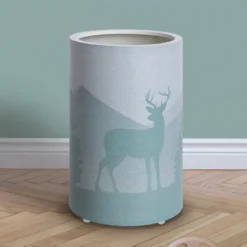 Lámpara de mesa LED 25/15 Scandi Forest, verde, 38 cm, atenuable