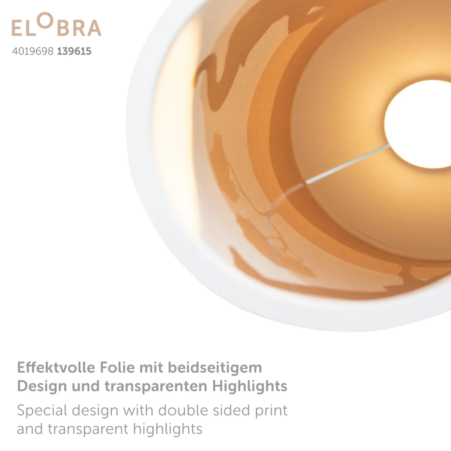 Lámpara de mesa LED 25/15 Scandi Savanne, naranja, atenuable