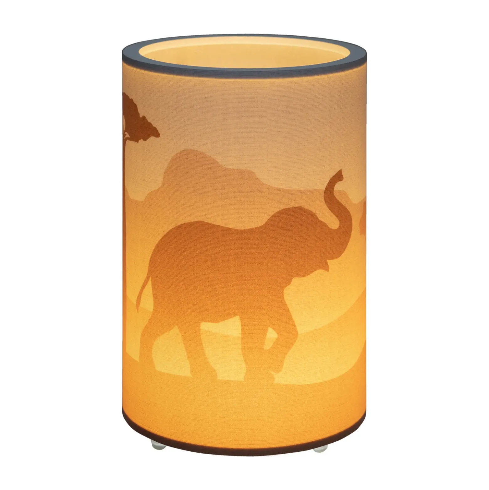 Lámpara de mesa LED 25/15 Scandi Savanne, naranja, atenuable