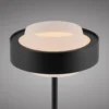 Lámpara de mesa LED SCHÖNER WOHNEN Elmo, negra, 3000 K, atenuador
