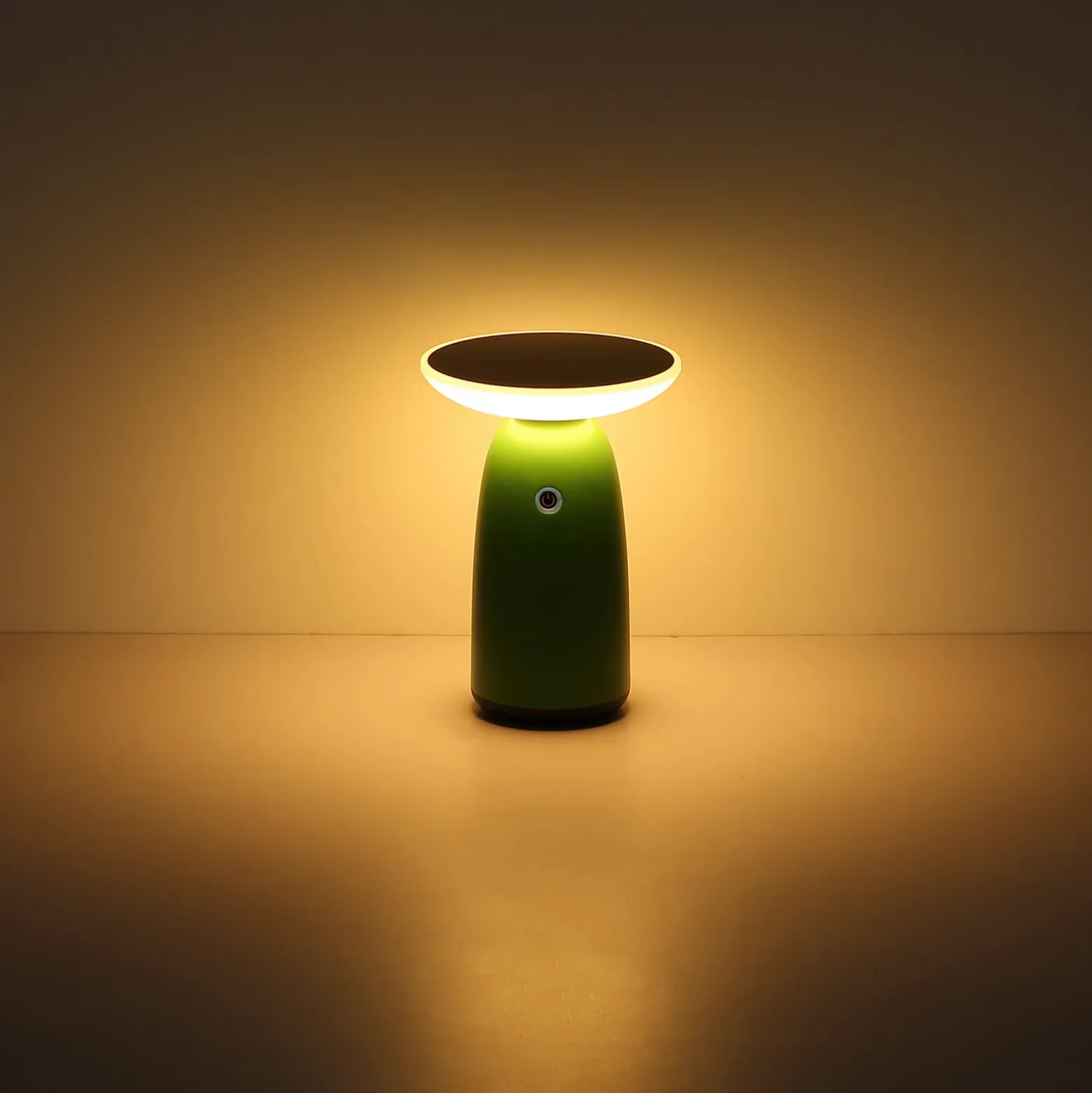 Lámpara de mesa LED solar 36625, blanca, metal, 23 cm, atenuable