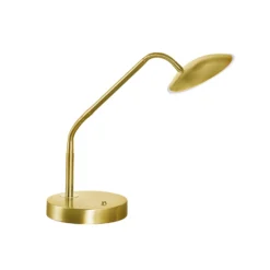 Lámpara de mesa LED Tallri, latón, altura 60 cm, CCT, regulador táctil
