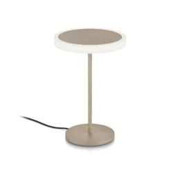 lámpara de mesa LED Tilda, arena metalizada, control por gestos