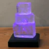 Lámpara de mesa LED Torre de Halita con baterías