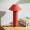 Lámpara de mesa LED Tower, roja, altura 32 cm, metal