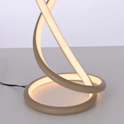 Lámpara de mesa LED Twist de Paul Neuhaus, color arena, altura 42 cm