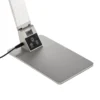 Lámpara de mesa LED Wasp plana, aluminio
