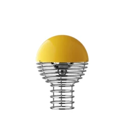 Lámpara de mesa LED WIRE de VERPAN, amarilla, altura 25 cm, IP44
