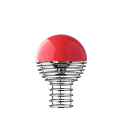 Lámpara de mesa LED WIRE de VERPAN, roja, altura 25 cm, IP44