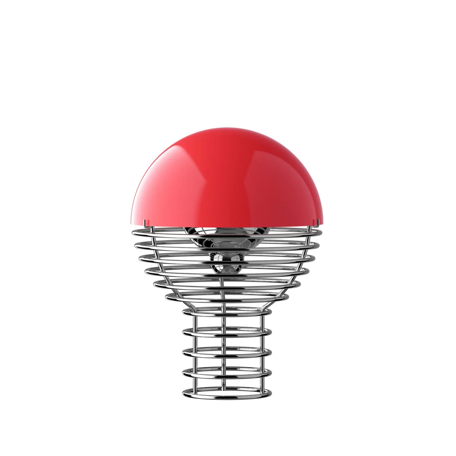 Lámpara de mesa LED WIRE de VERPAN, roja, altura 25 cm, IP44