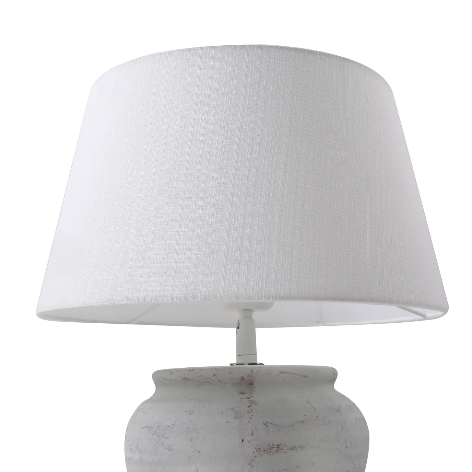 Lámpara de mesa Lindby Aelith, Ø 30 cm, blanca, cerámica, E27