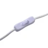 Lámpara de mesa Lindby Aelith, Ø 30 cm, blanca, cerámica, E27